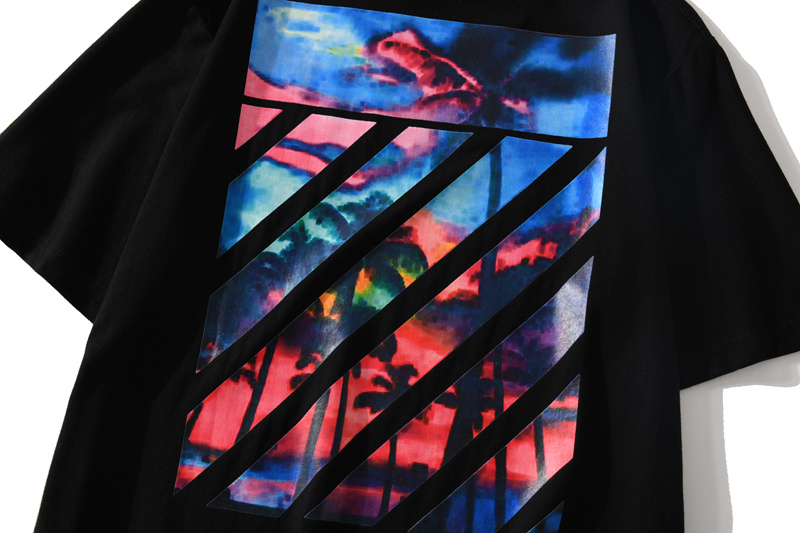 Футболка Off White Tropical "Black" фото № 4