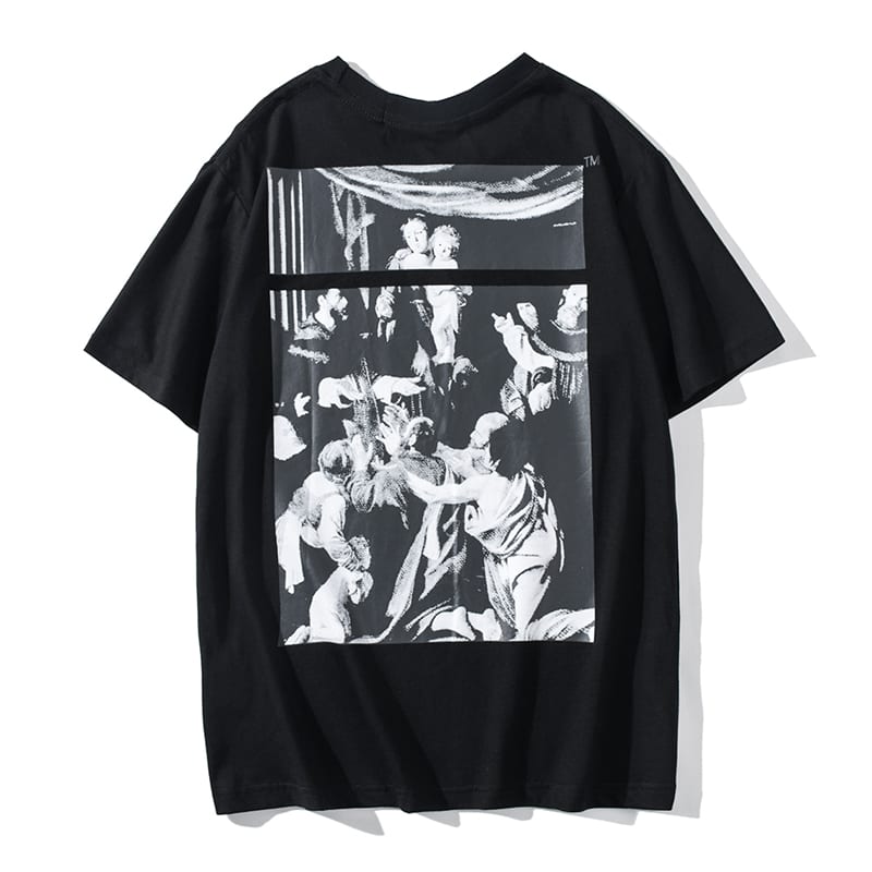 Футболка Off White Worship "Black" фото № 2