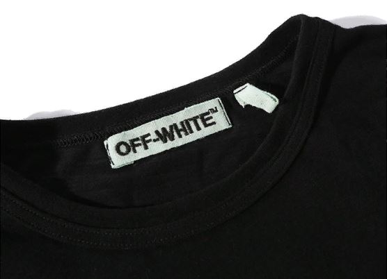 Футболка OFF WHITE Striped Wave "Black" фото № 3
