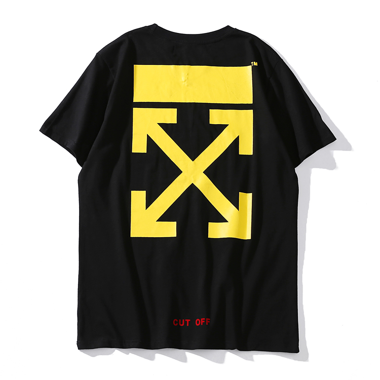 Футболка OFF WHITE Cut Off Red "Black" фото № 2