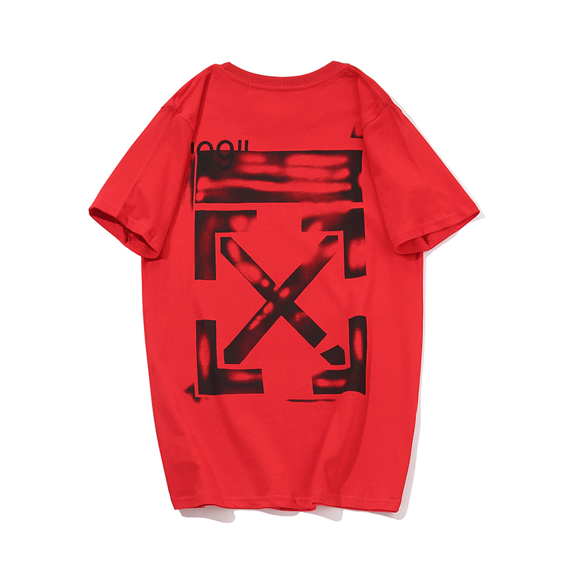 Футболка Off White Impressionism 99 Arrows "Red" фото № 2