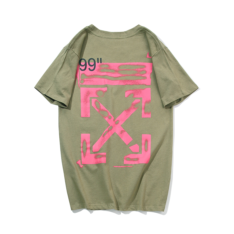 Футболка Off White Impressionism 99 Arrows "Olive" фото № 2