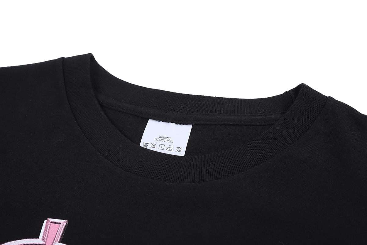 Футболка Oversize Asap Rocky in Pink"Black" фото № 3