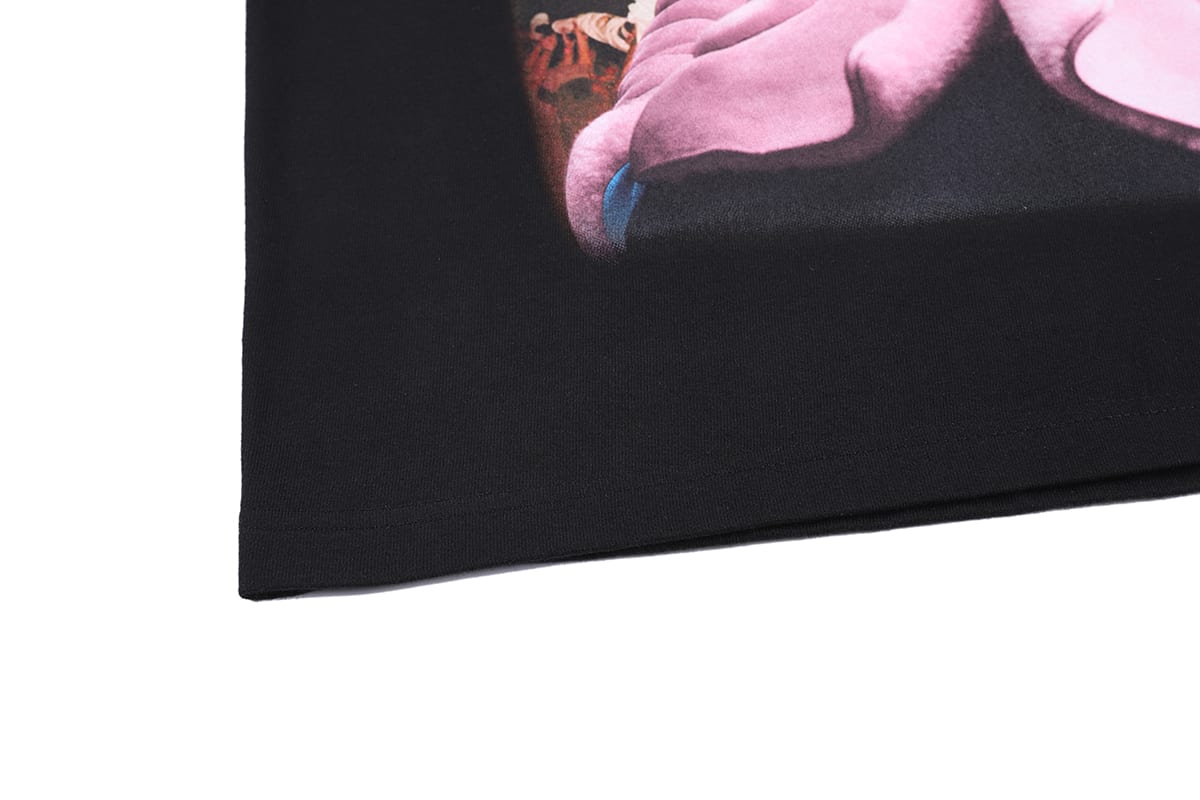 Футболка Oversize Asap Rocky in Pink"Black" фото № 7