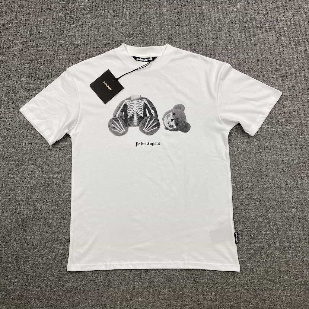 Футболка Palm Angels Bear Skeleton "White" фото № 2