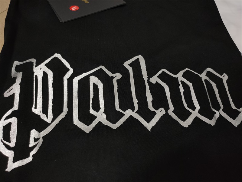 Футболка Palm Angels Silver Print "Black" фото № 4