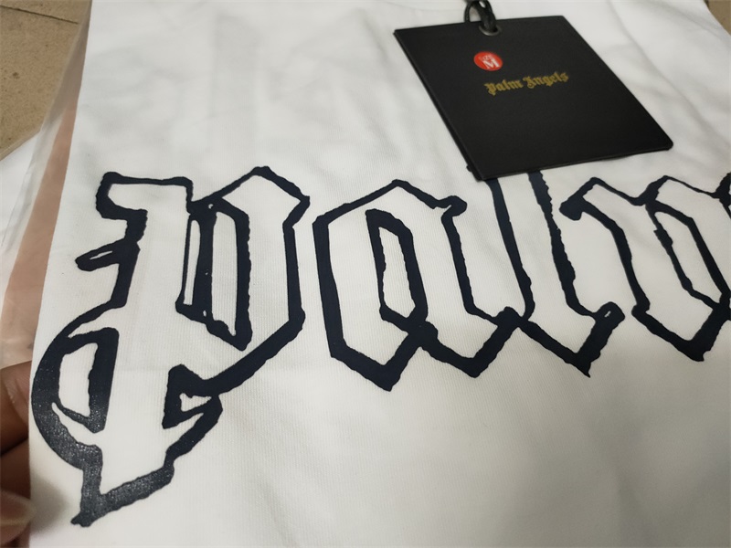 Футболка Palm Angels Silver Print "White" фото № 3
