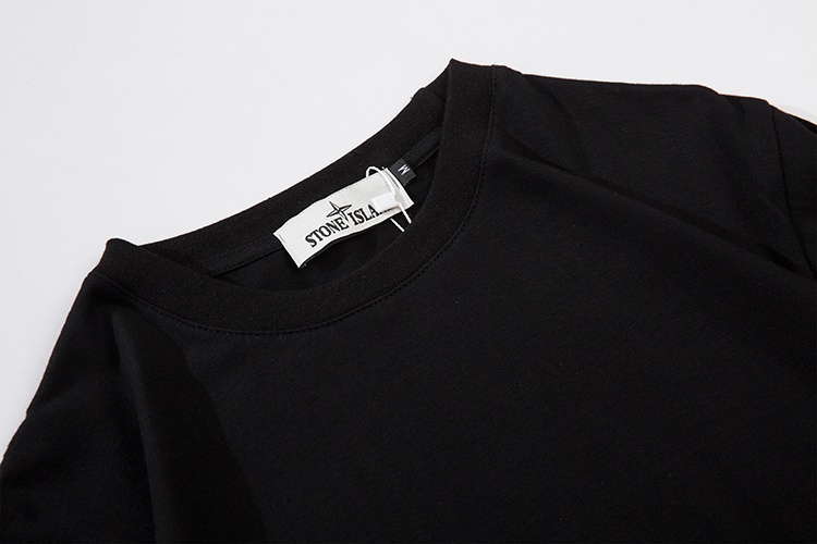 Футболка Stone Island White Brand "Black" фото № 6