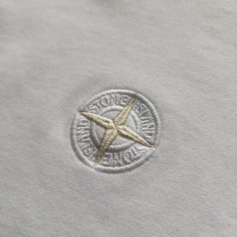 Футболка Stone Island Cross Star embroidery "White" фото № 6