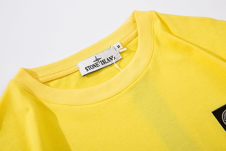 Футболка Stone Island Black Logo "Yellow" фото № 6