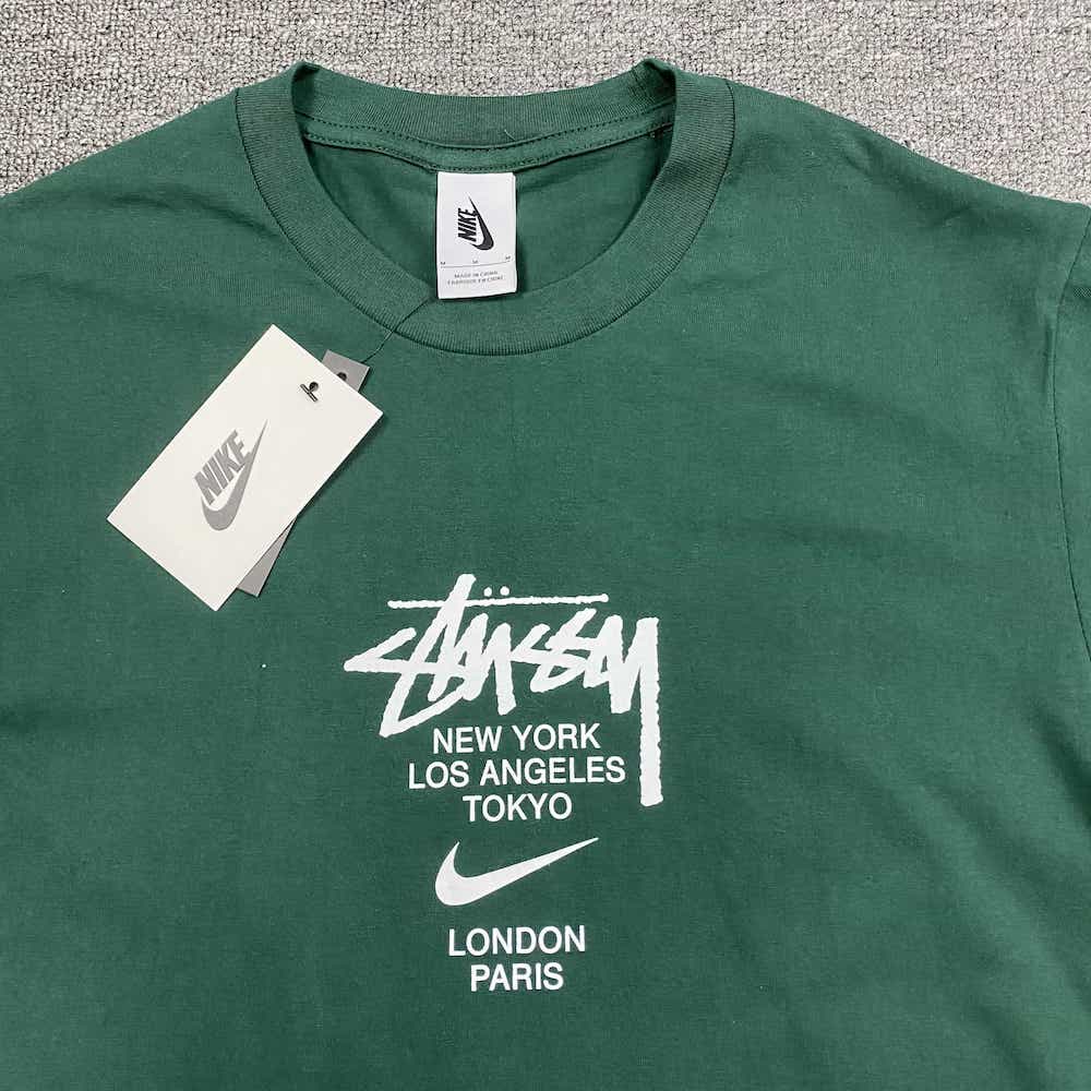 Футболка Stussy Embroidery Nike "Green" фото № 4