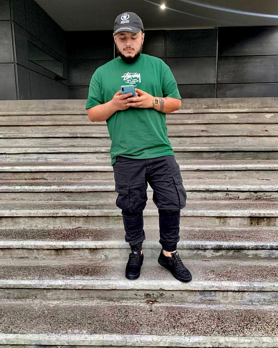 Футболка Stussy Embroidery Nike "Green" фото № 8