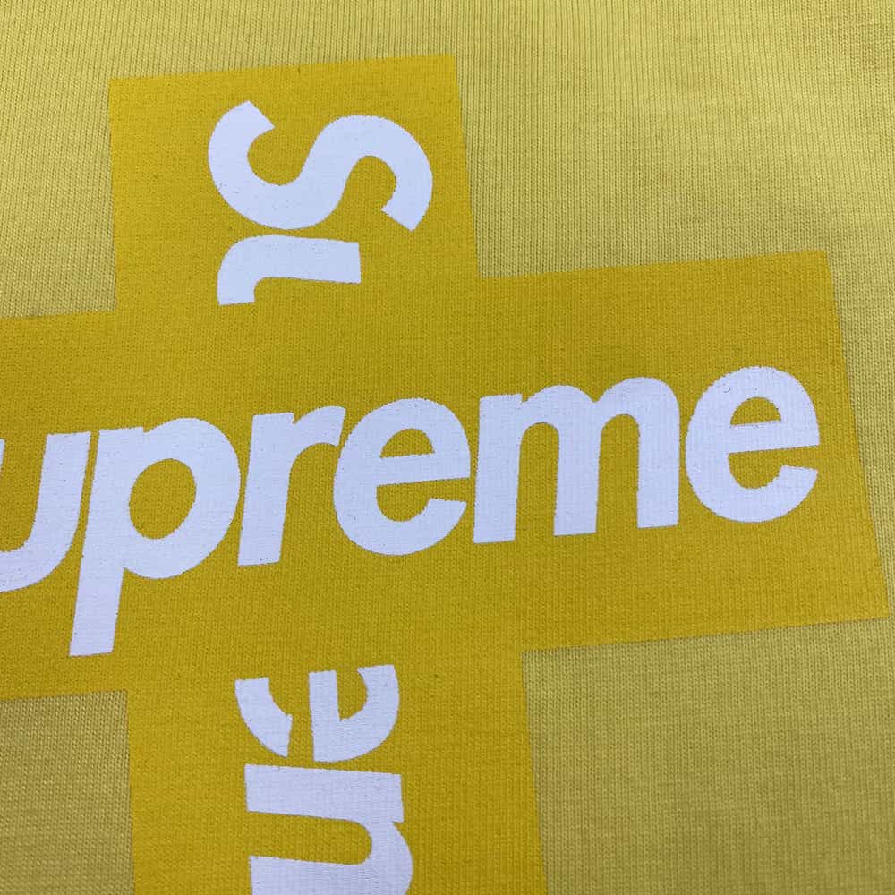 Футболка Supreme Cross Brand "Yellow" фото № 5