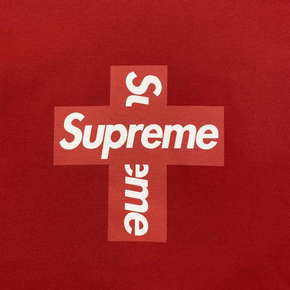 Футболка Supreme Cross Brand "Red" фото № 4