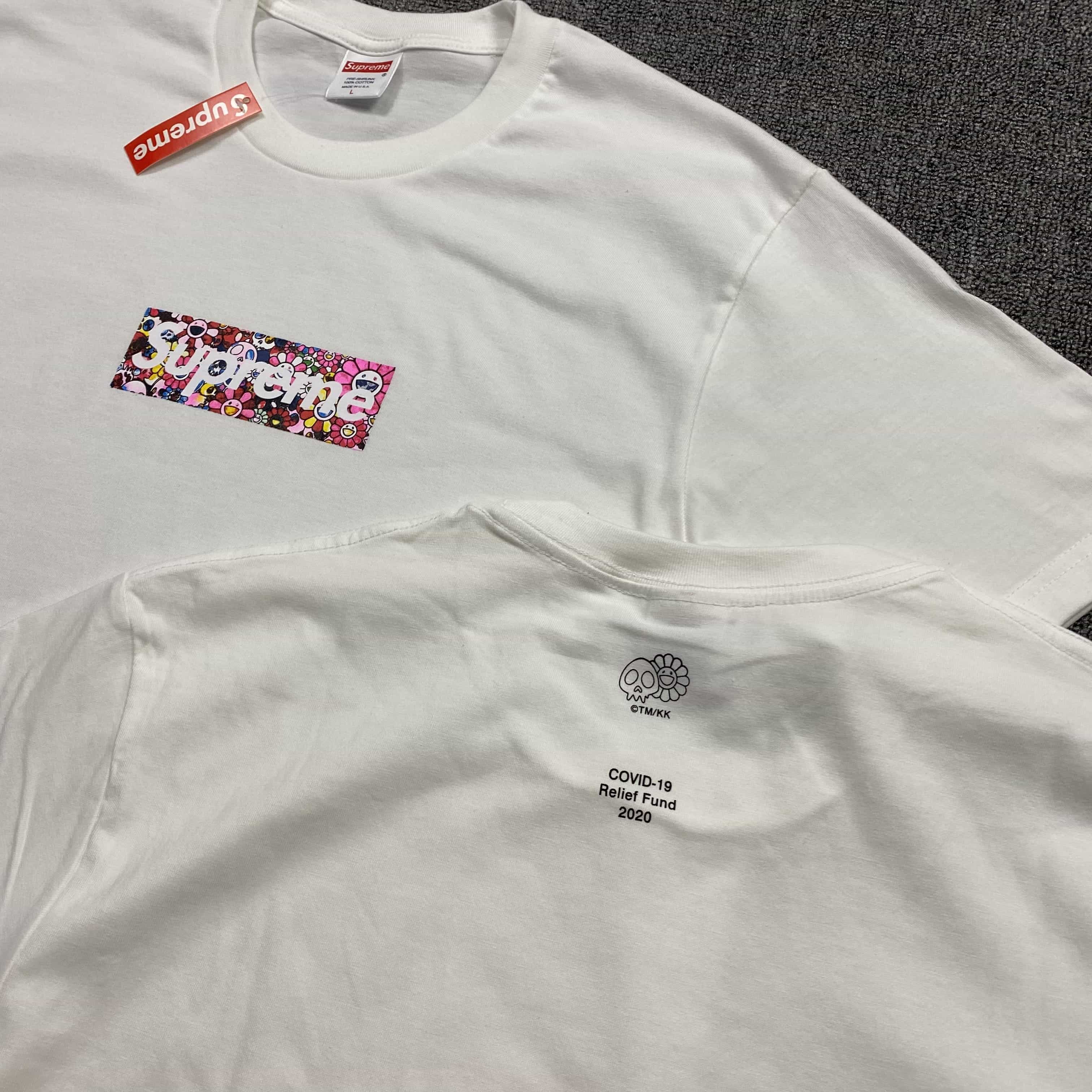 Футболка Supreme Brand On Chamomiles "White" фото № 4