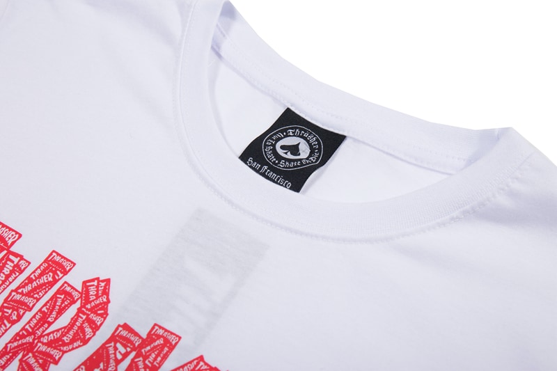 Футболка Thrasher Red Logo "White" фото № 3