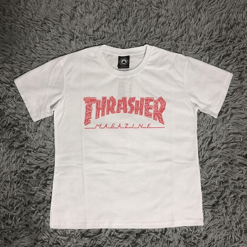 Футболка Thrasher Red Logo "White" фото № 7