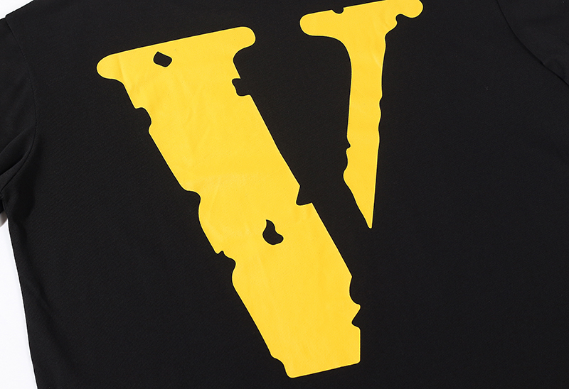 Футболка Vlone Logo "Black Yellow" фото № 5