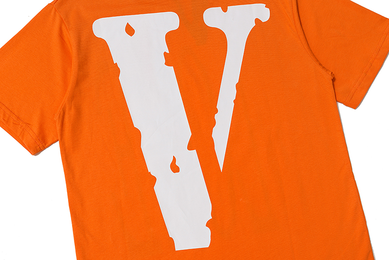 Футболка Vlone Logo "Orange/V White" фото № 5