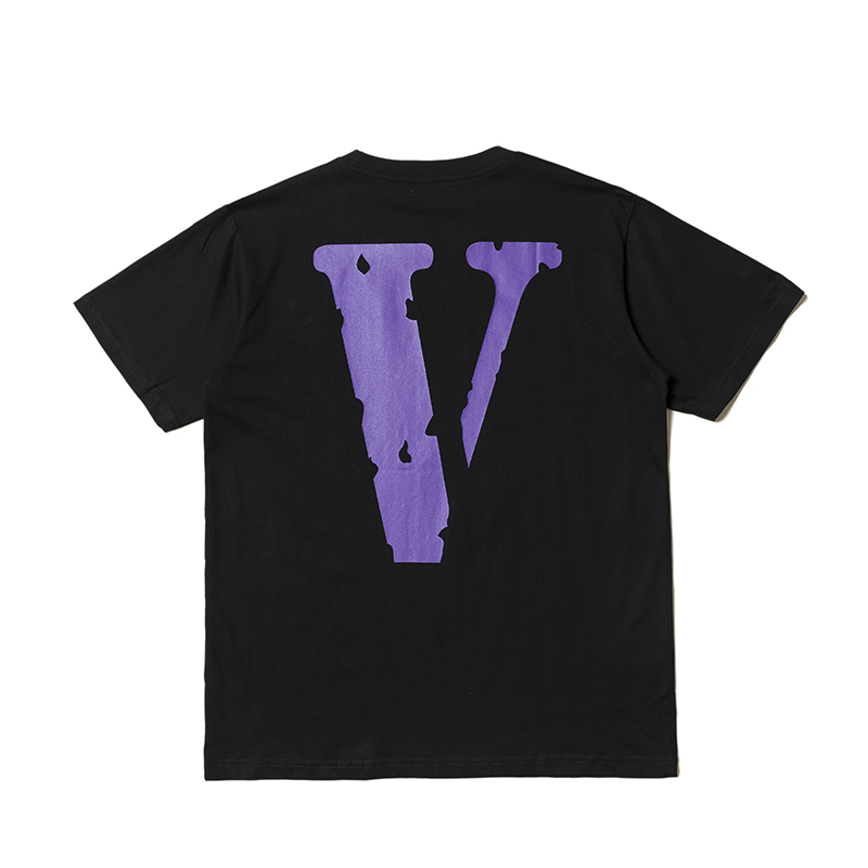 Футболка Vlone Logo "Black/V Purple" фото № 2