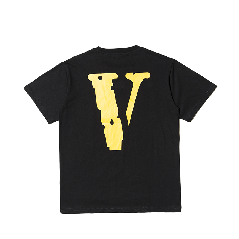 Футболка Vlone Logo "Black/V Gold" фото № 2