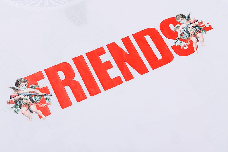 Футболка VLONE Friends Cupid "White" фото № 4