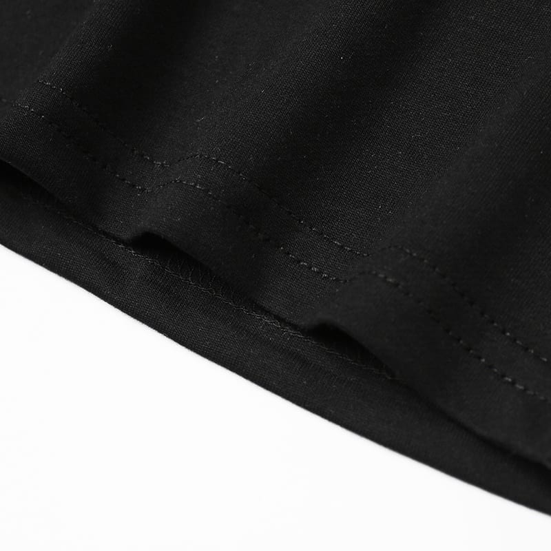 Футболка YSL Embroidery Logo "Black" фото № 8