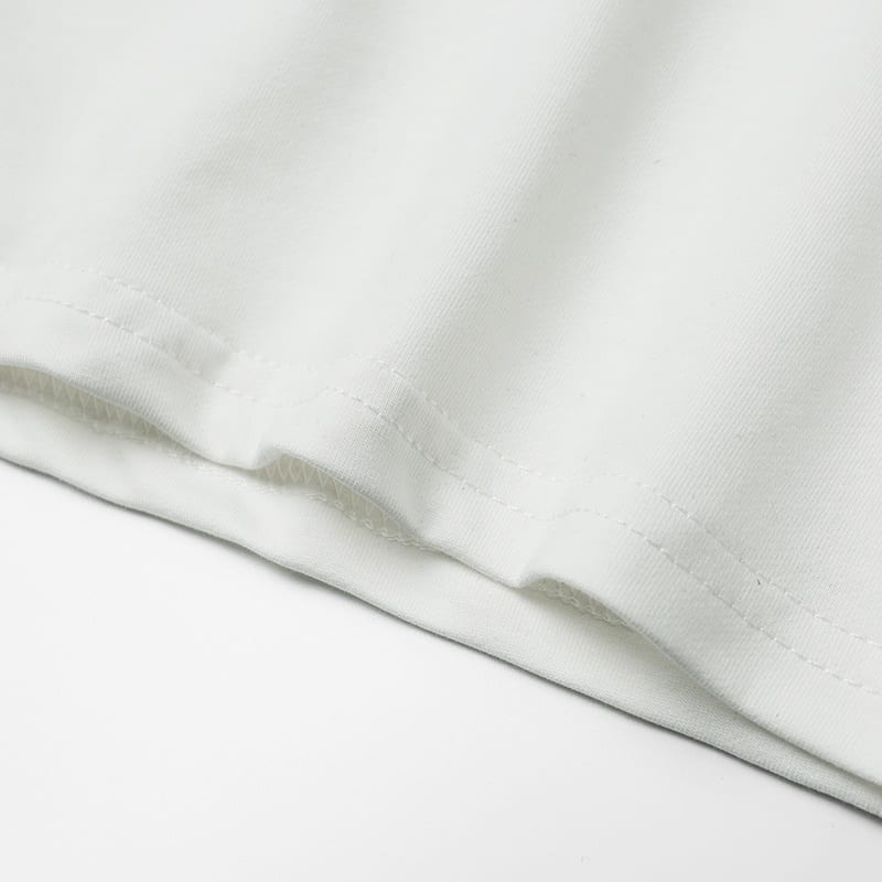 Футболка YSL Embroidery Logo "White" фото № 7