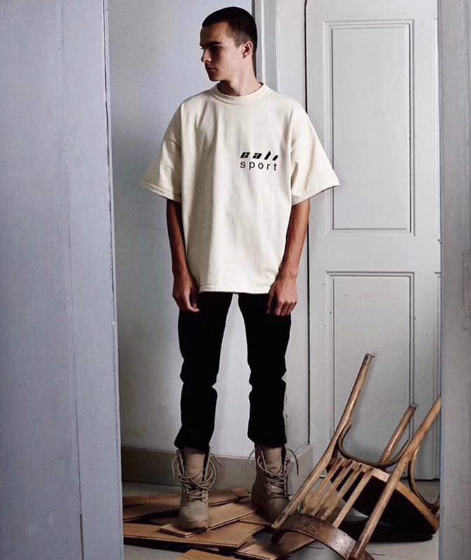 Футболка Yeezy Season 5 Cali Sport "White" фото № 4