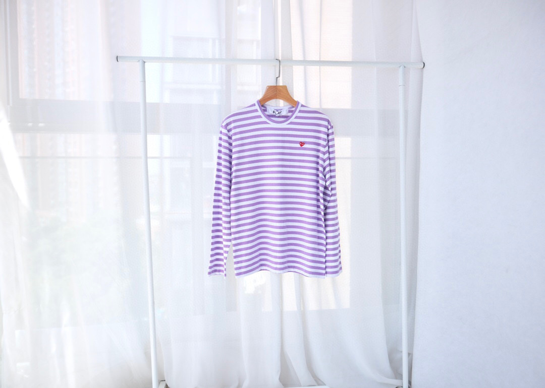 Лонгслив Comme des Garcons Play Small Heart "Purple" фото № 2