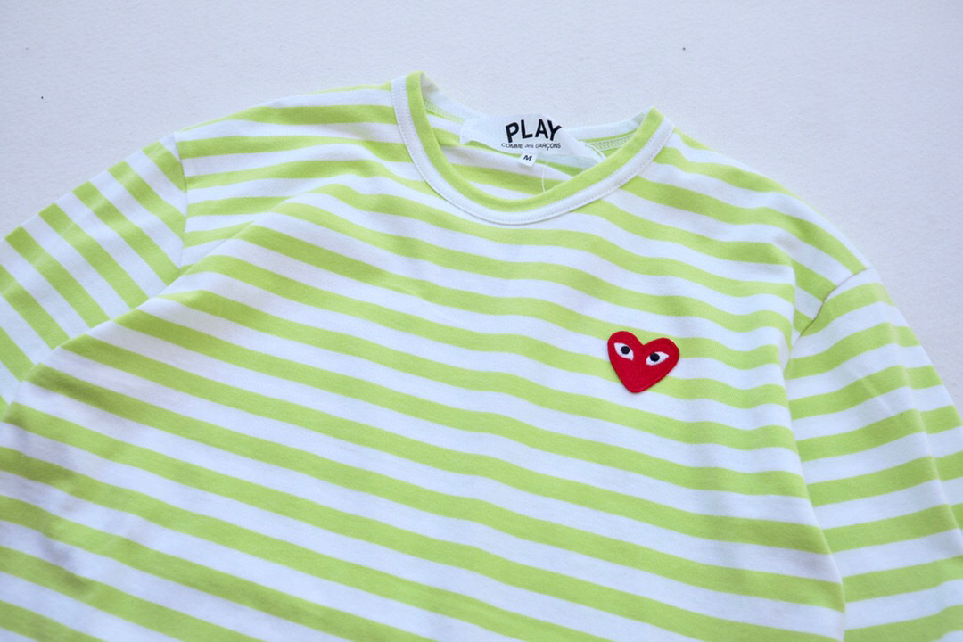 Лонгслив Comme des Garcons Play Small Heart With Eyes "Yellow" фото № 2