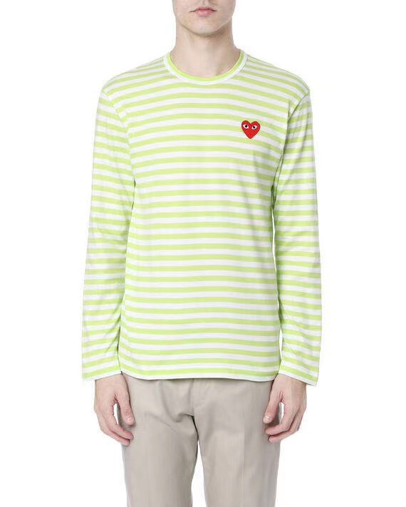 Лонгслив Comme des Garcons Play Small Heart With Eyes "Yellow" фото № 4