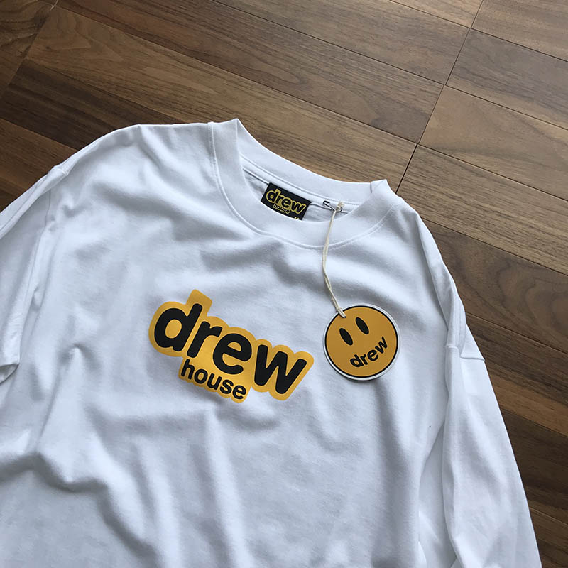 Лонгслив Drew Big smiley "White" фото № 3