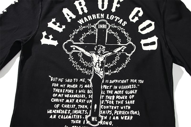 Лонгслив Fear Of God Christmas Jesus "Black" фото № 5