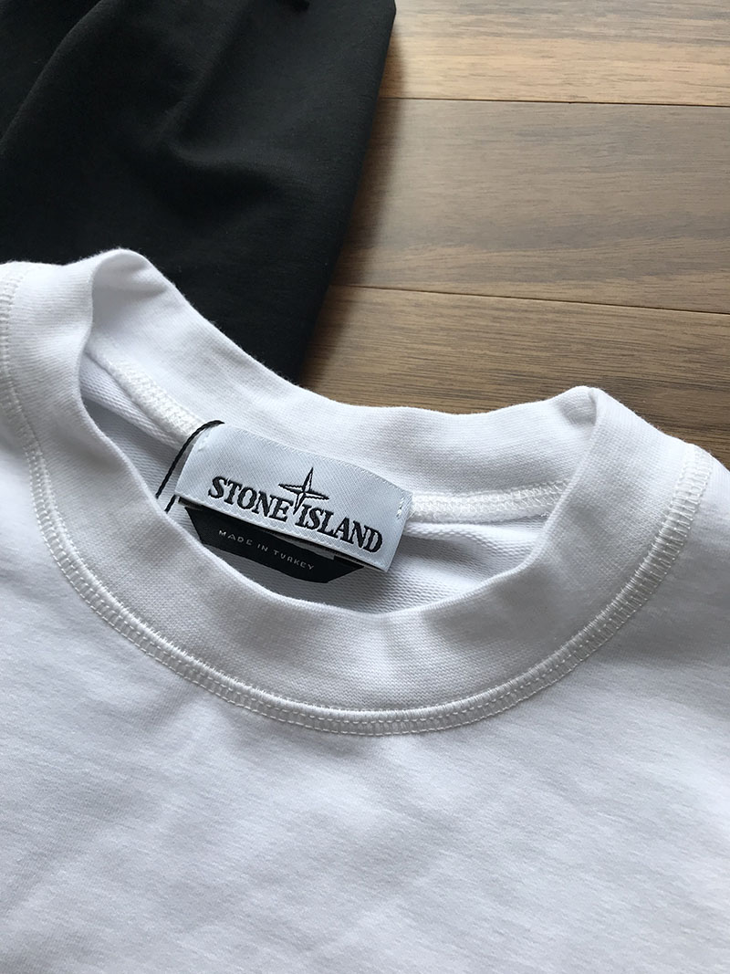 Лонгслив Stone Island badges "White" фото № 3