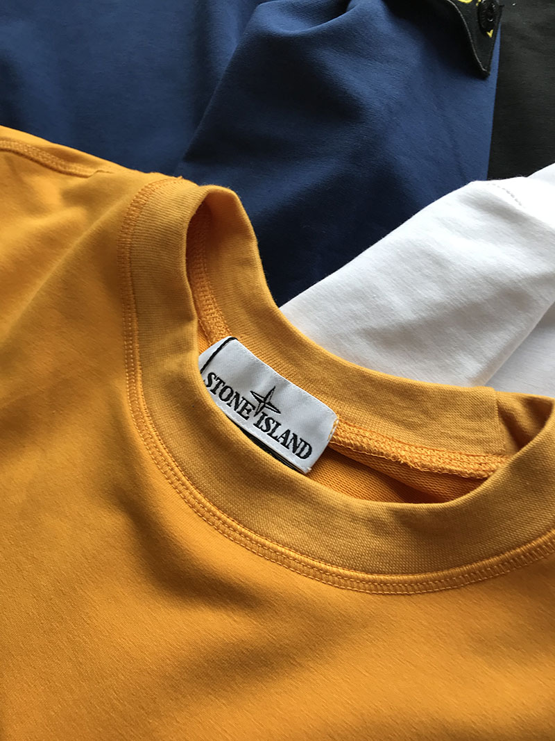 Лонгслив Stone Island badges "Yellow" фото № 3