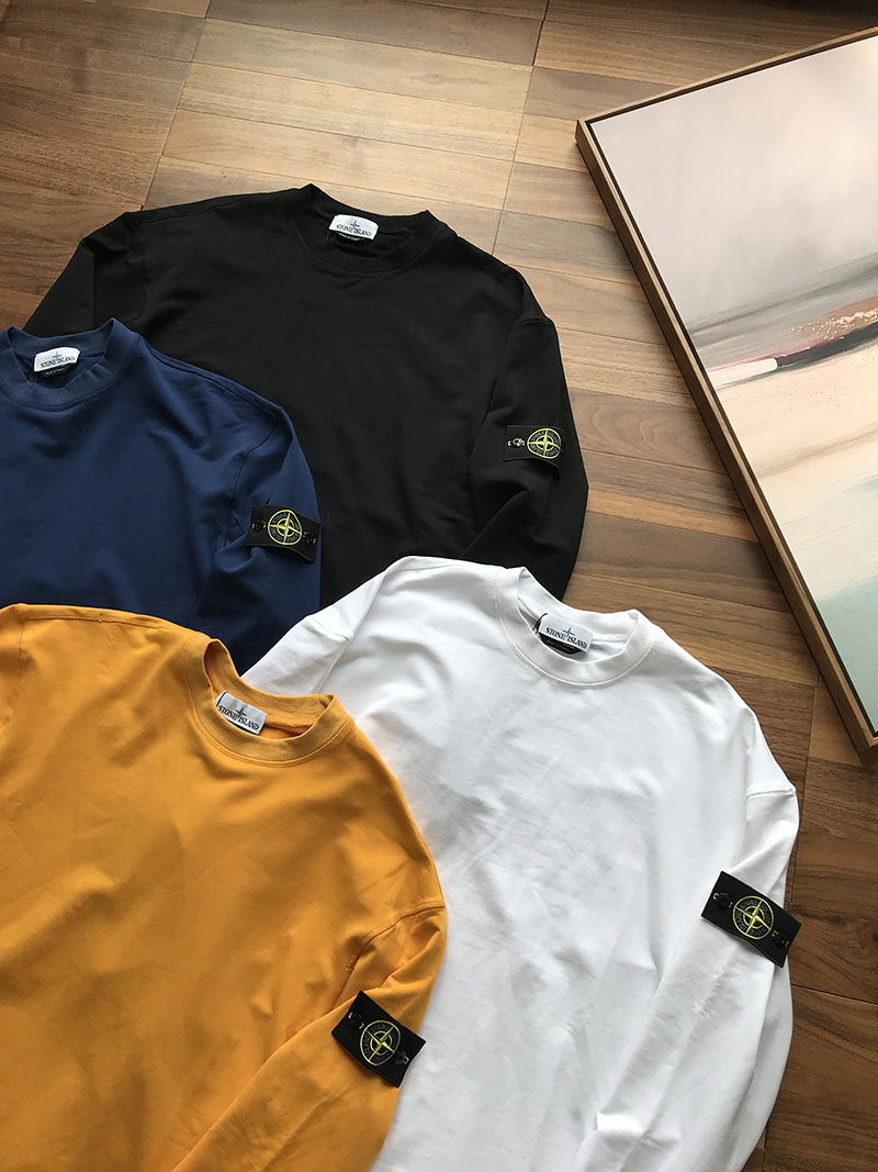 Лонгслив Stone Island badges "Black" фото № 3