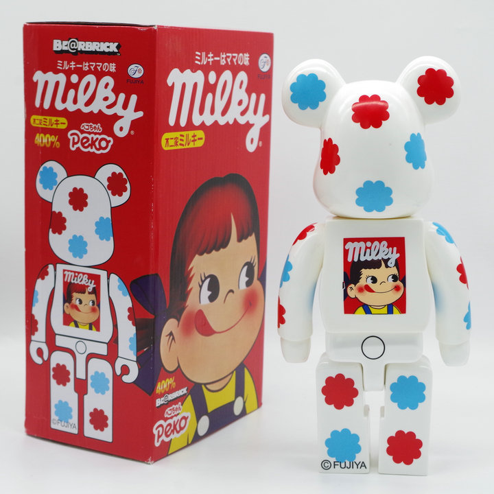 Игрушка BEARBRICK 400% Peko Chan "White" фото № 5