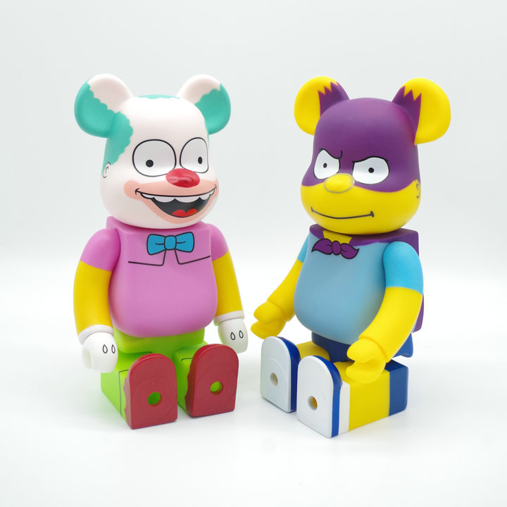 Игрушка BEARBRICK 400% Krusty the Clown "Pink/Green/Yellow" фото № 2