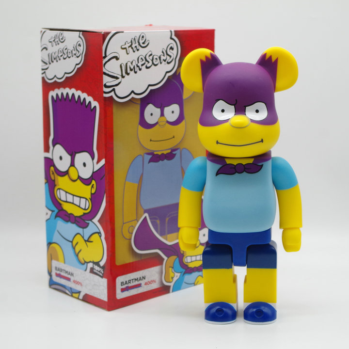 Игрушка BEARBRICK 400% Bartman "Blue/Yellow" фото № 2