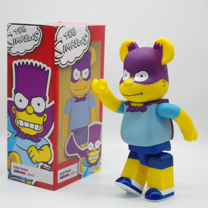 Игрушка BEARBRICK 400% Bartman "Blue/Yellow" фото № 4
