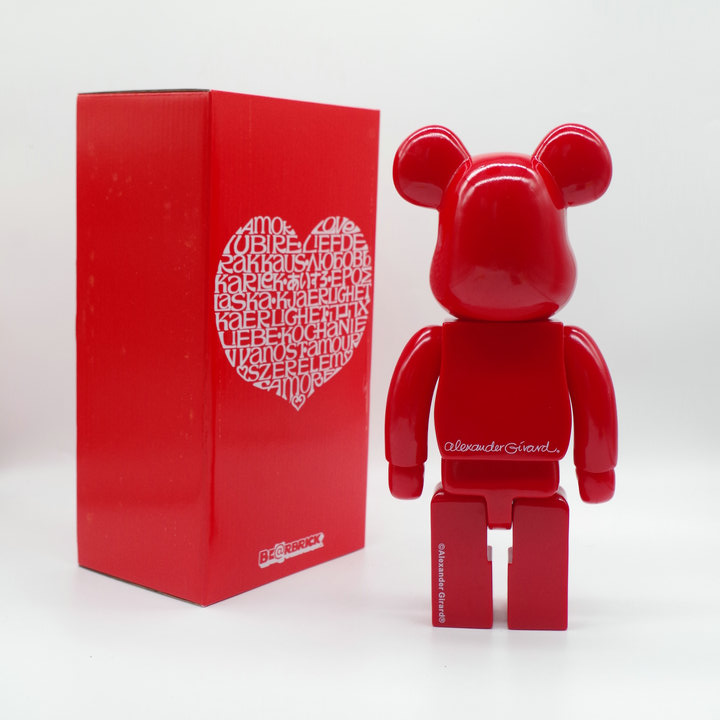 Игрушка BEARBRICK 400% International Love Heart "Red" фото № 3