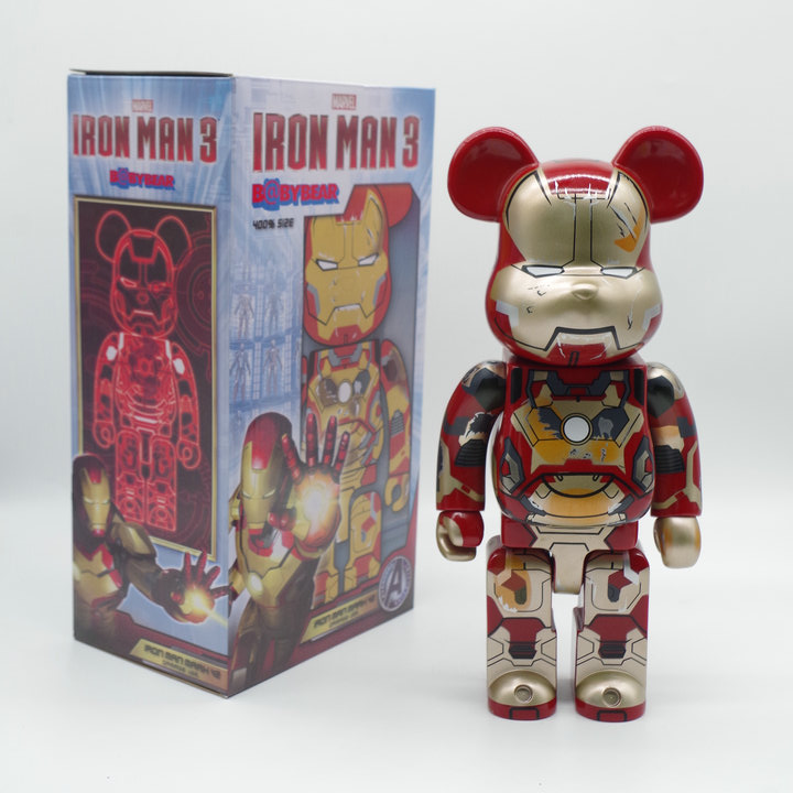 Игрушка BEARBRICK 400% Iron Man Marvel "Red/Gold" фото № 2