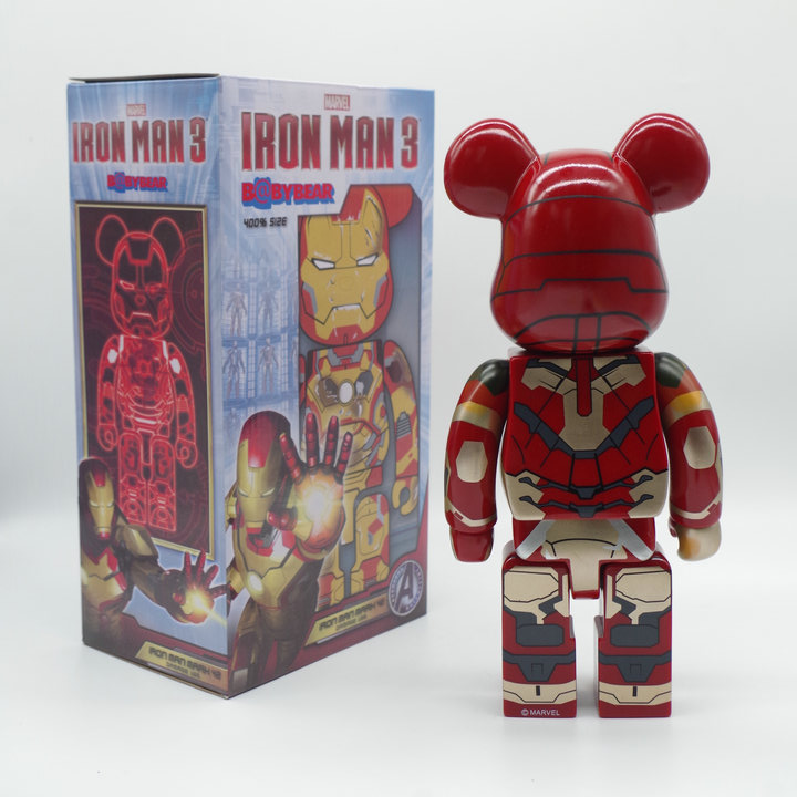 Игрушка BEARBRICK 400% Iron Man Marvel "Red/Gold" фото № 3