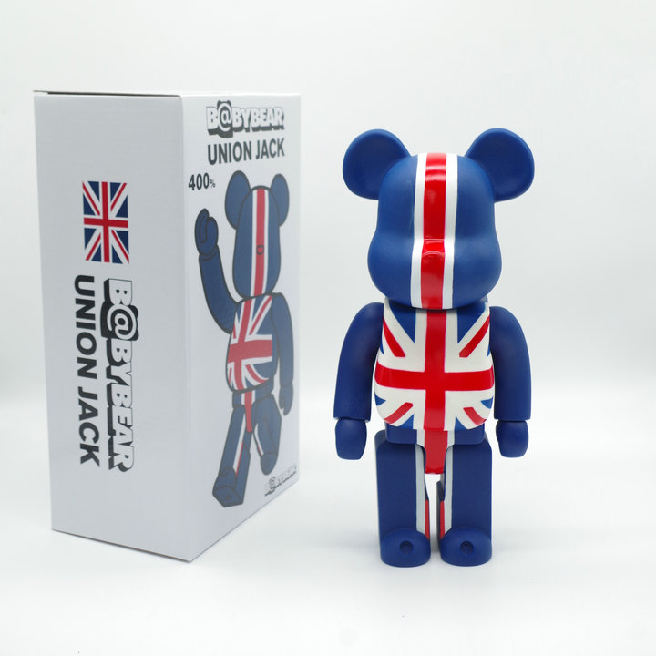 Игрушка BEARBRICK 400% UK Flag "Blue" фото № 2