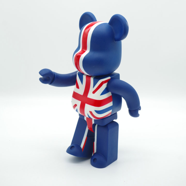 Игрушка BEARBRICK 400% UK Flag "Blue" фото № 6