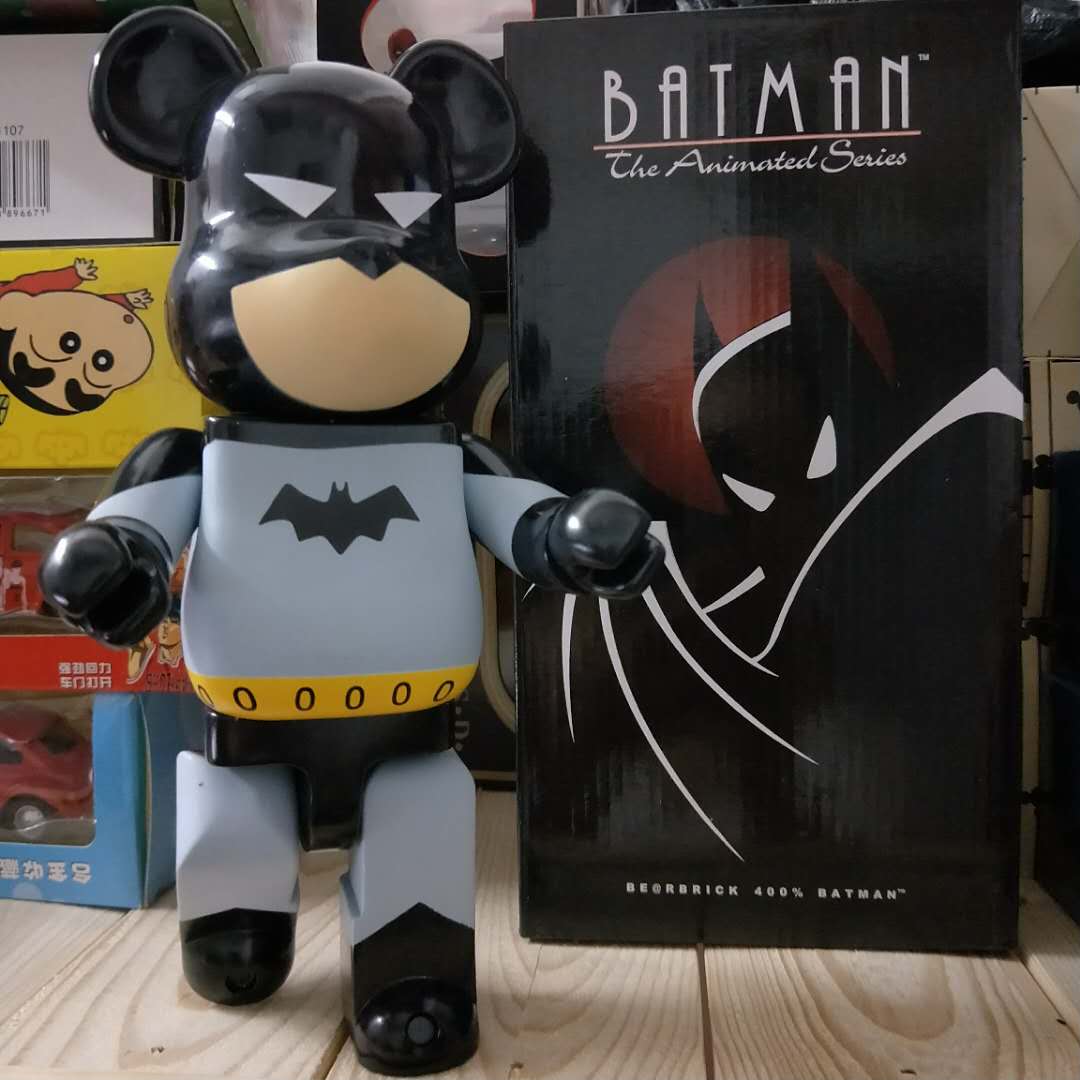 Игрушка BEARBRICK 400% Batman Animated "Black" фото № 2
