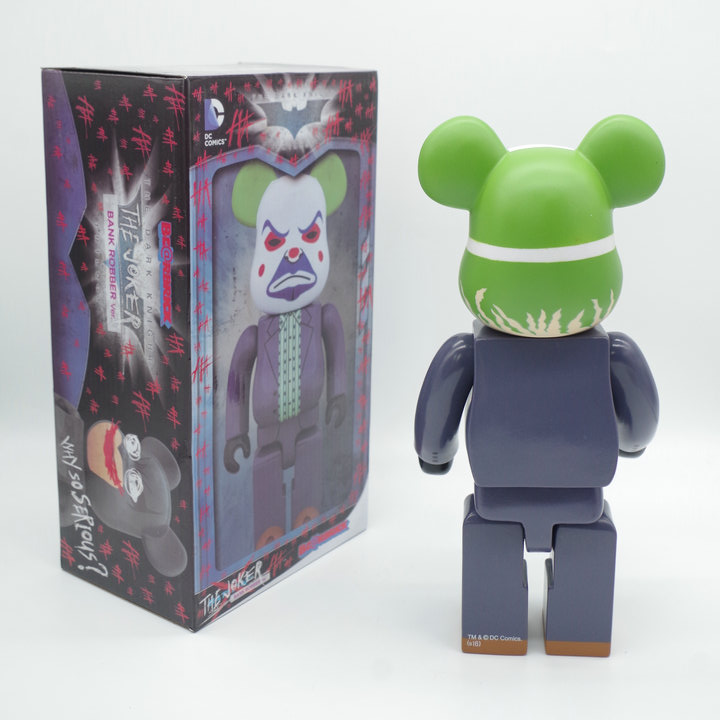 Игрушка BEARBRICK 400% The Joker Robber "Navy Violet" фото № 3