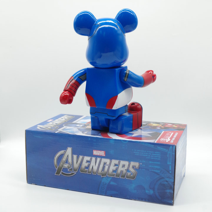 Игрушка BEARBRICK 400% Captain America "Blue" фото № 5