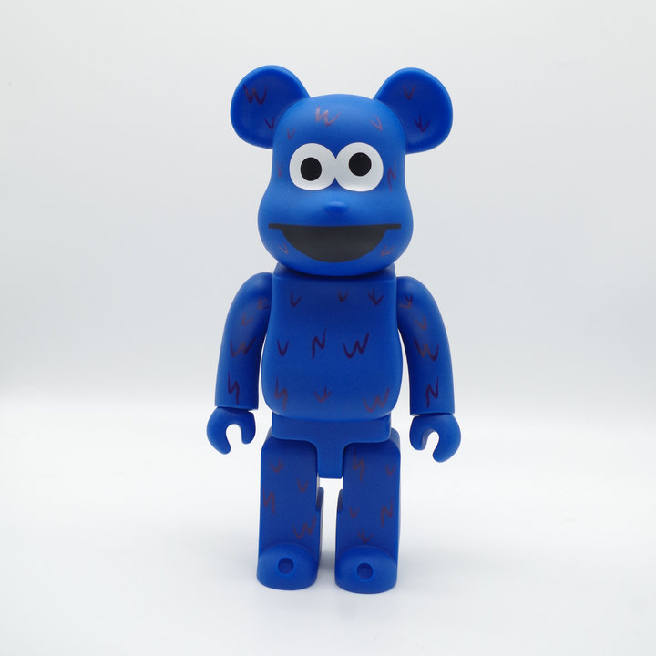 Игрушка BEARBRICK 400% Cookie Monster "Blue" фото № 5
